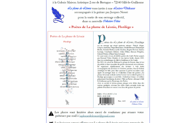 Invitation lecture dédicaces de Florilège. La plume de Léonie